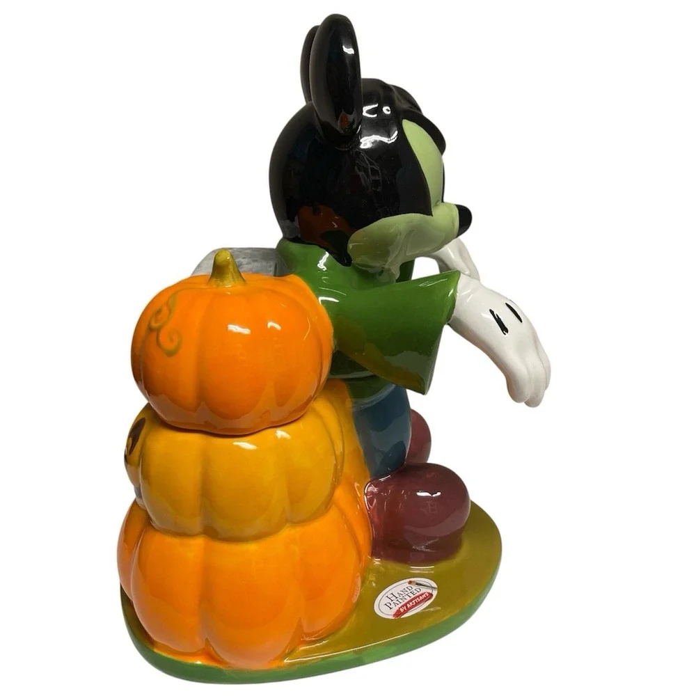 Disney Mickey Mouse Halloween Cookie Jar Canister Frankenstein